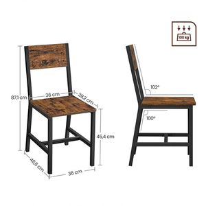 Produktbild für Esszimmerstuhl Vasagle LDC092B01V1