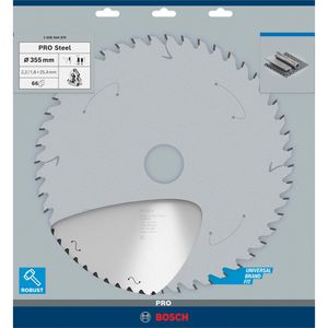 Produktbild für Kreissägeblatt Bosch PRO Steel, 2608844870