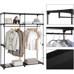 Produktbild für Kleiderschrank Songmics RYG02BK, schwarz
