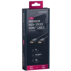 Produktbild für HDMI-Kabel Clicktronic 70301 HDMI 2.0, vergoldete Stecker