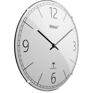 Produktbild für Wanduhr Mebus 12986, Kunststoff, analog, Funkuhr