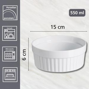 Produktbild für Auflaufform Ritzenhoff&amp;Breker Bianco, weiß, aus Porzellan