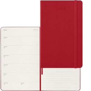 Produktbild für Buchkalender Moleskine 927951, Large, rot ,englisch, Jahr 2027