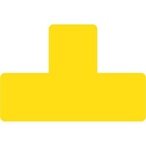 Bodenmarkierung Djois T-Form gelb