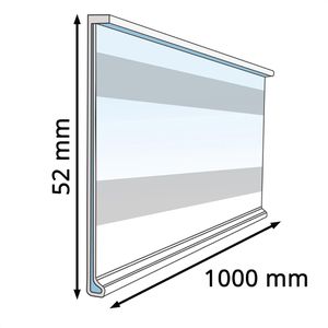 Produktbild für Scannerschiene Böttcher-AG DBR 52, 1000 x 52 mm