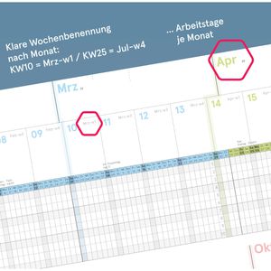 Produktbild für Urlaubsplaner weekview Projektplaner, Jahr 2026