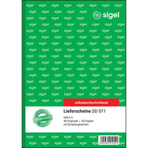 Produktbild für Lieferscheinbuch Sigel SD011, A5