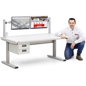 Produktbild für Arbeitstisch Treston TED818-49, elektrisch höhenverstellbar