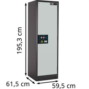 Produktbild für Gefahrstoffschrank asecos Q-Classic 90, 33407, mit 3 Fachböden