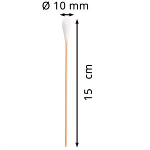 Produktbild für Wattestäbchen MaiMed 71030, Holz, 15cm