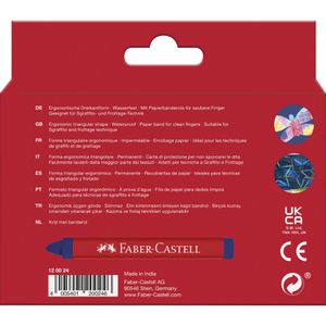 Produktbild für Wachsmalstifte Faber-Castell Dreikant 120024