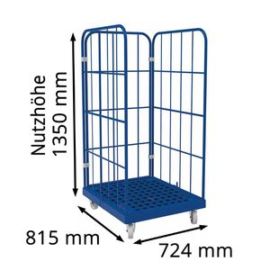 Produktbild für Rollbehälter HMH Nutzhöhe 1350mm