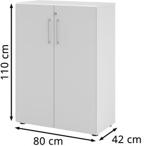 Produktbild für Aktenschrank Hammerbacher Serie 9 Advanced, aus Holz