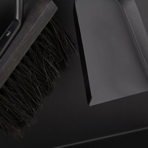 Produktbild für Kaminbesteck Relaxdays 10028788, aus Metall, schwarz, 4-teilig