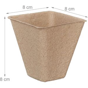 Produktbild für Anzuchttöpfe Relaxdays 10034242, 80 Stück