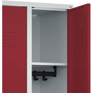 Produktbild für Spind CP-Möbel 80002-20 Classic PLUS, Doppelspind, rot