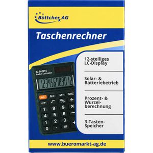 Produktbild für Taschenrechner Böttcher-AG BAG-TR01, Premium, klein, schwarz