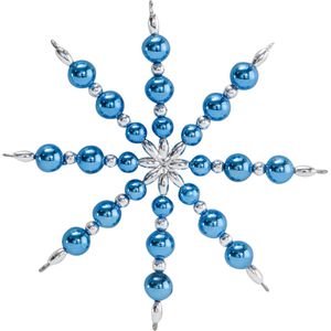 Produktbild für Bastelset Folia Perlensterne-Set, Blau / Silber