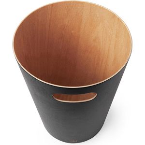 Produktbild für Papierkorb Umbra Woodrow Can, 082780-045, schwarz