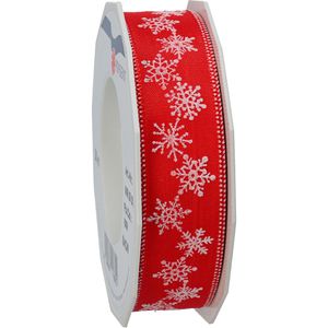 Geschenkband Präsent Snow, rot