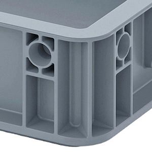 Produktbild für Eurobox AUER EG 43/75, grau, 6,9 Liter