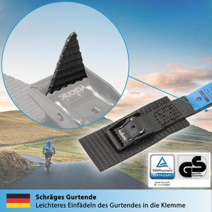 Produktbild für Spanngurt valonic SG-100-4075-01, mit Klemmschloss