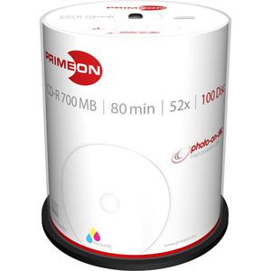 CD-Rohlinge PRIMEON 2761106, bedruckbar, CD-R