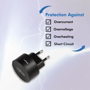 Produktbild für USB-Ladegerät LogiLink PA0217, 10,5 Watt