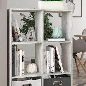 Produktbild für Bücherregal Vicco Karree, grau