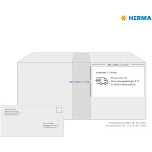 Produktbild für Universaletiketten Herma 10755, naturbraun
