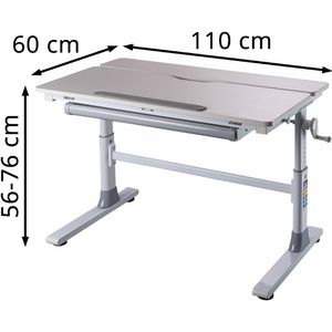 Produktbild für Kinderschreibtisch Inter-Link Frederik, Holz / Metall, weiß
