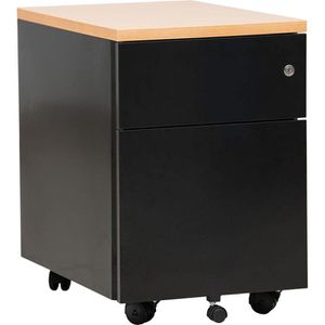 Produktbild für Rollcontainer G-Office MPS/P.2, aus Metall, schwarz