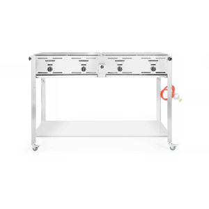 Produktbild für Gasgrill Hendi Grill-Master Quattro, 154908, silber, 4 Brenner