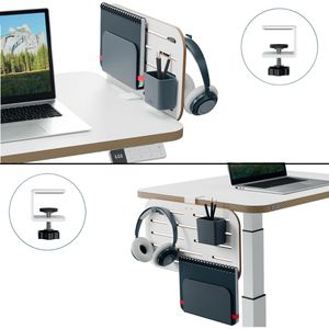 Produktbild für Tischtrennwand Leitz Ergo Pegboard 65480000, weiß