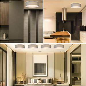Produktbild für Deckenleuchte EinLicht Fabric, grau, E27-Fassung
