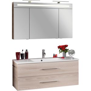 Waschtisch Fackelmann B.clever, mit Spiegelschrank, esche