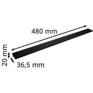 Produktbild für Möbelgriffe SO-TECH SEARL R3, schwarz, aus Aluminium