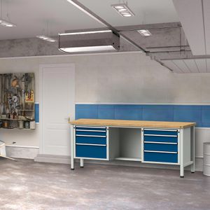 Produktbild für Werkbank ANKE Modell 327 V, 301.132, blau
