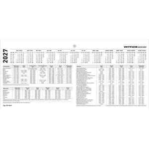Produktbild für 3-Monatskalender Zettler 957-0011, mit Ferienübersicht