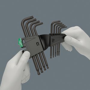 Produktbild für TX-Winkelschlüssel Wera 967/9 TX 1 BlackLaser