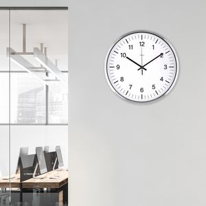 Produktbild für Wanduhr Hama Java, Metall, analog, Funkuhr