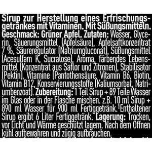 Produktbild für Sirup ESN Ultra Vitamin Syrup Green Apple Flavor, zuckerfrei