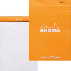 Notizblock Rhodia 16558C, dotpad, orange, A5