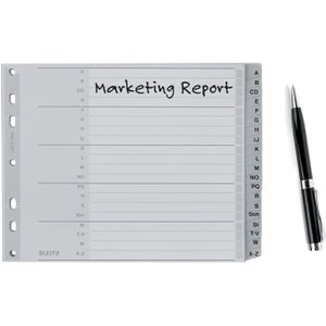 Produktbild für Register Leitz 1262-00-00 A4-halbe Höhe Überbreite, A-Z