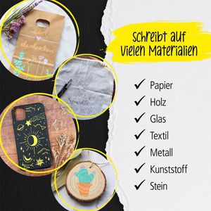 Produktbild für Acrylstifte Online Silver Lettering Set 18518