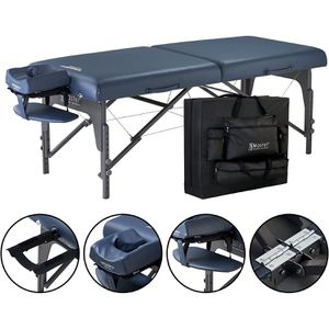 Produktbild für Massageliege Master-Massage Montclair aus Holz, mit Armauflage