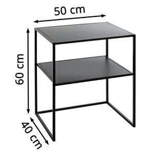 Produktbild für Beistelltisch Haku-Möbel 25555, Melbourne, schwarz