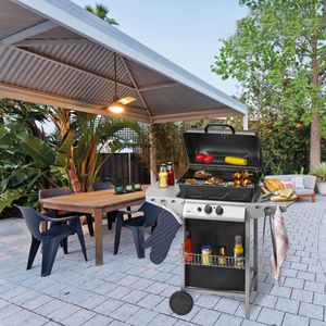 Produktbild für Gasgrill Clatronic GG 3590, schwarz, 2 Brenner