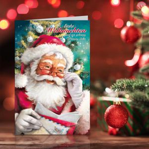 Produktbild für Weihnachtskarte Böttcher-AG Weihnachtsmann