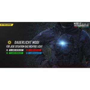 Produktbild für Warnleuchte Nitecore NU06LE, RGB, mit 180° LED